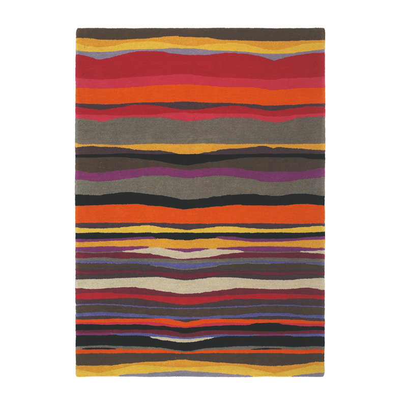 Estella Hand Tufted Wool Abstract Area Rug, Rectangle 8'2" x 11'6"