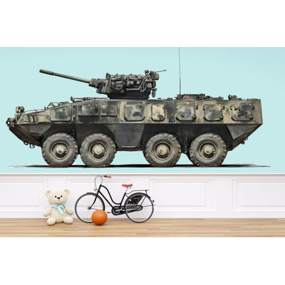 APC Sticker, Armored Vehicle Decal, Military Vehicle Sticker, Army APC Art, Combat Vehicle Decal, Military Gift 297GM