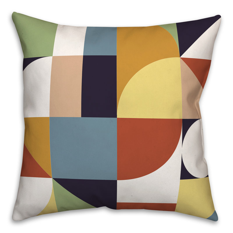 Geometric Outdoor Reversible Throw Pillow