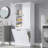 Tall Storage Cabinet with Adjustable Shelves-240749588