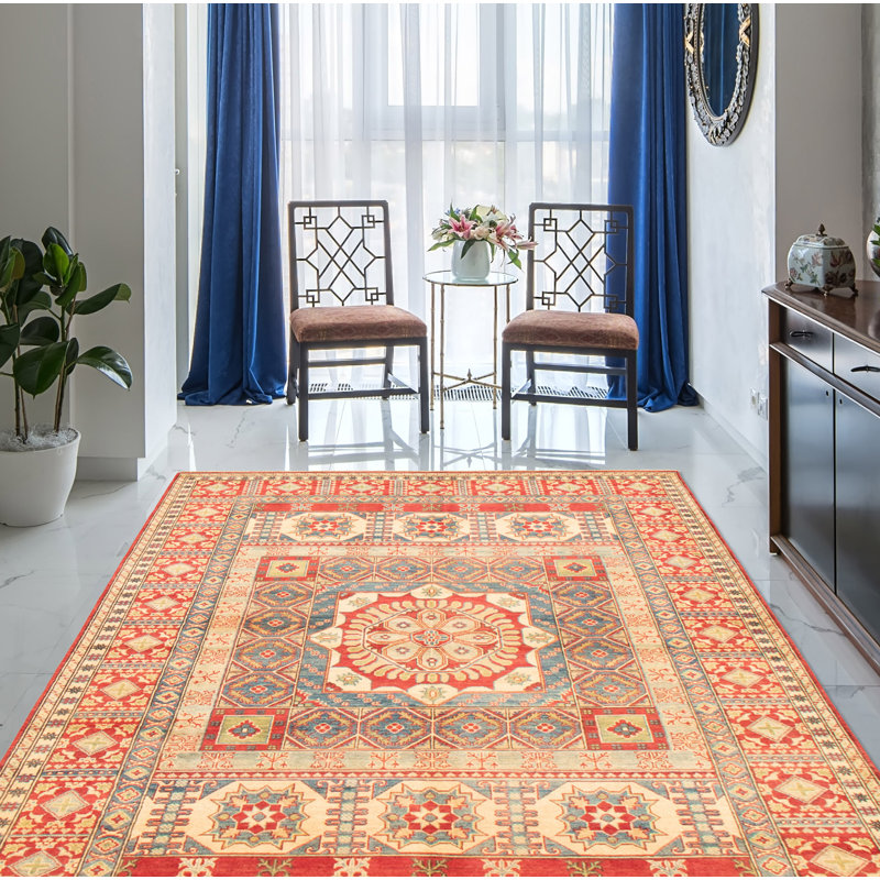 Tapis rouge Finest Ghazni 6 pi 8 po x 9 pi 9 po