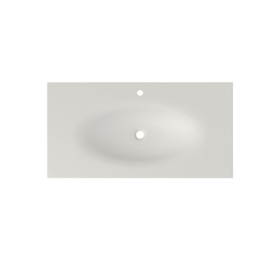 42'' Solid Surface Basin, Matte White Color