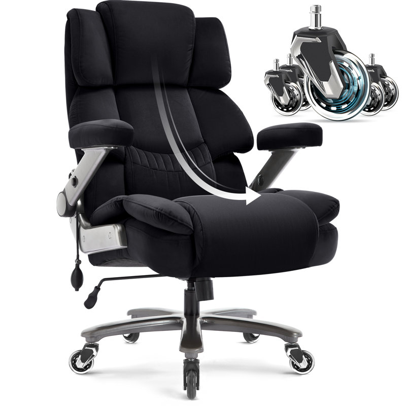 Fauteuil de bureau ergonomique Wayfair Nagib, Noir