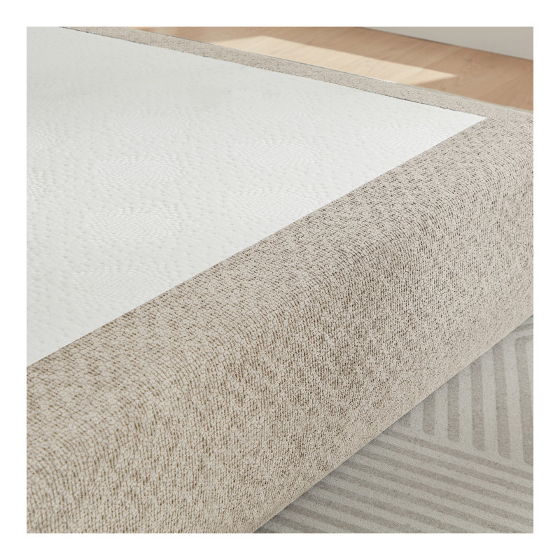 Lit compressible en chenille pour salon, appartement, Kaki clair / beige