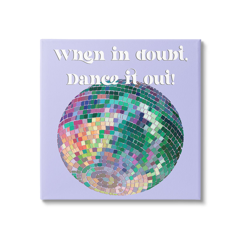 «Dance It Out», art mural sur toile par Regina Moore, H 30 po x l 30 po