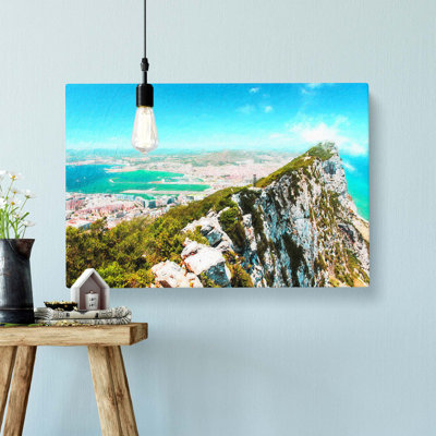 Rock of Gibraltar Skyline - Wrapped Canvas