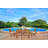 6 - Person Teak Wood Patio Dining Set with Rectangular Table , Cushions Included