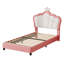 PU Upholstered Bed with Adjustable Headboard-823842103