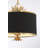 Kiarra 3 - Light Natural Brushed Brass Drum Pendant