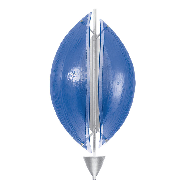 Embark LED Flush Mounted Sconce, Blue, Standard Silver Leaf