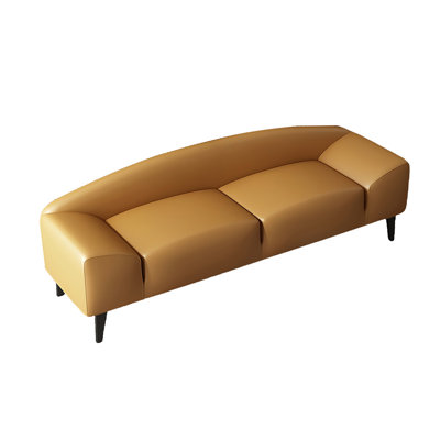 Leather Match Upholstered Bench