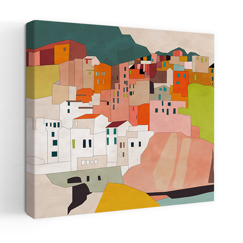 Art contemporain contemporain abstrait coloré, art urbain, H 18 po x l 18 po