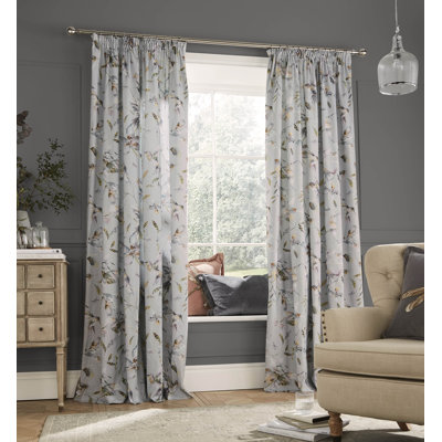 Tafuna Cotton Blend Room Darkening Curtain Pair