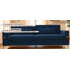 Canapé rembourré en velours de luxe à 3 places avec accents dorés, coussins moelleux pour un salon confortable et une décoration de bureau-820510649
