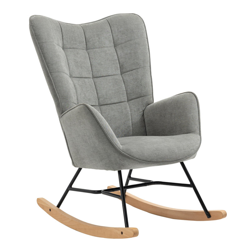 Everley Rocking Chair, Grey