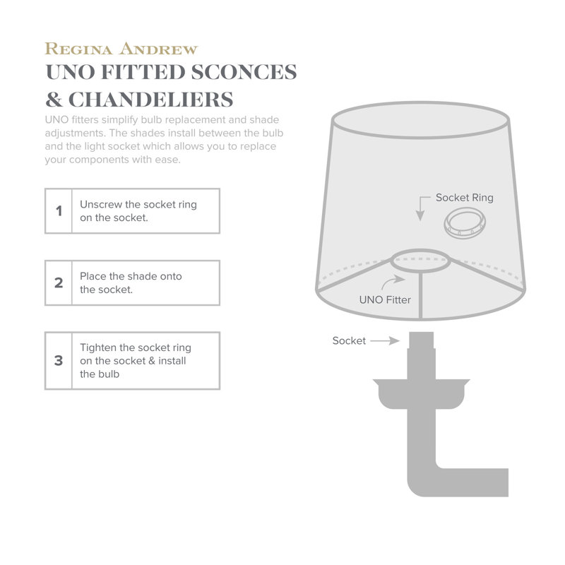 Polly 6-Light Chandelier, Natural Brass, White