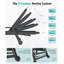 Ensemble de 2 chaises longues mobiles de patio mobiles ajustables au bord de la piscine