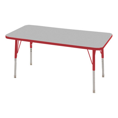Rectangle Adjustable Height Classroom Activity Table for School and Home