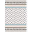 Tapis décoratif moderne à motif floral à bordure beige-839306609