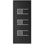 Porte d'entrée extérieure prémontée en PVC-U métal-plastique Manux 8933, noir mat, pour bureaux, commerces et habitations. Convient à l'entrée, au patio et au garage. Largeur : 76 cm x Hauteur : 203 cm. Ouverture à droite vers l'intérieur.