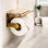 Porte-papier hygiénique mural avec tablette de rangement intégrée - Distributeur de papier hygiénique rustique pour salle de bain ou cuisine - Fabrication en alliage d'aluminium durable - Installation facile avec quincaillerie complète