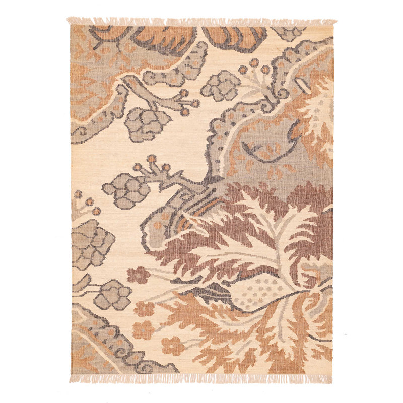 Palas Denizli Cream Kilim 5'7" x 7'7"