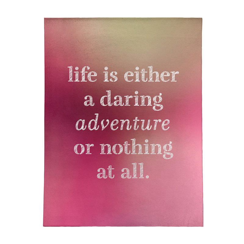 Quotes Chenille Indoor Rug, Rectangle 5' x 7'