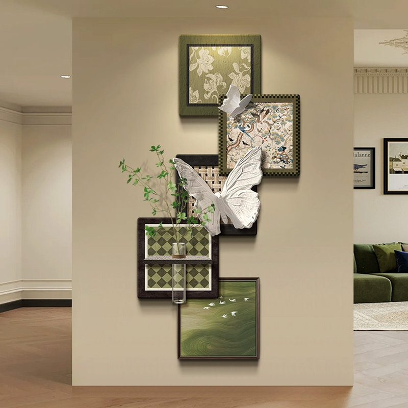 Art mural en grès à forme libre, H 47,24 po x l 23,62 po
