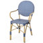 Chaise bistro française Eminent avec des dimensions de 20,96 pouces de profondeur, 22,08 de largeur et 35,19 de hauteur pour les activités extérieures