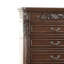 Commode en bois avec 5 tiroirs en brun