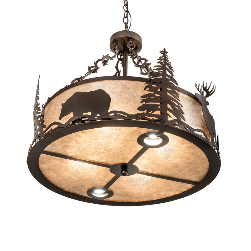 Wildlife At Dusk 6 - Light Chandelier