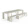 Transformer Table Extendable Dining Set - Table + Bench - 2 To 12 People - Canadian Birch