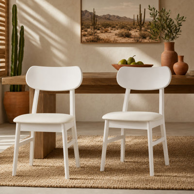 Ensemble de 2 chaises de salle à manger 22 po avec sièges rembourrés