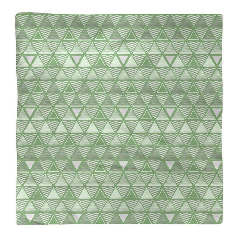 Jordao Cotton Abstract Square Napkin, 0.1" H x 22" W x 22" D, Light Green