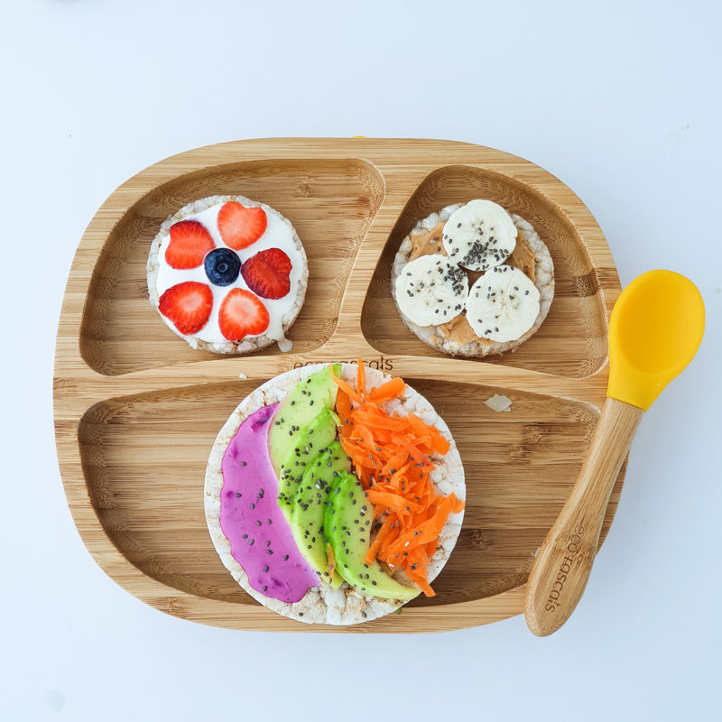 Bamboo Toddler Plate, Yellow