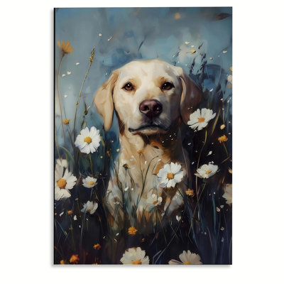 Labrador, Flower Digital Painting Kit Dog Digital Painting
