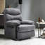 Velvet Manual Swivel Recliner