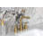 Kingston Brass Synchronous Two-Handle 3-Hole Deck Mount Widespread Bathroom Faucet with Brass Pop-Up Drain-101073224