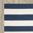 Brookvale Striped Handmade Flatweave Cotton Navy/Ivory Area Rug-164197670