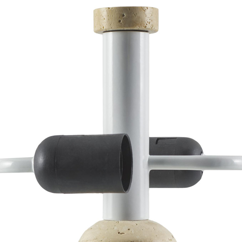 Lampe de table Stone, H 16,1 po x l 11,4 po x P 11,4 po, Beige