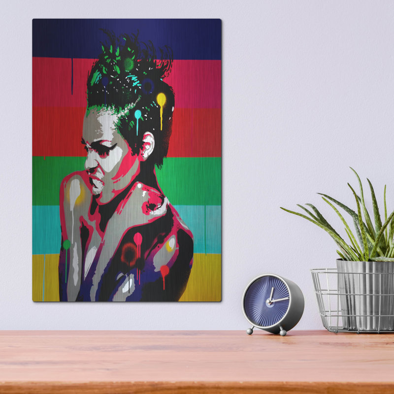«Afro Punk 1» par Abstract Graffiti, art mural, H 16 po x l 12 po