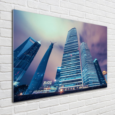 Skyscrapers - No Frame Print on Glass