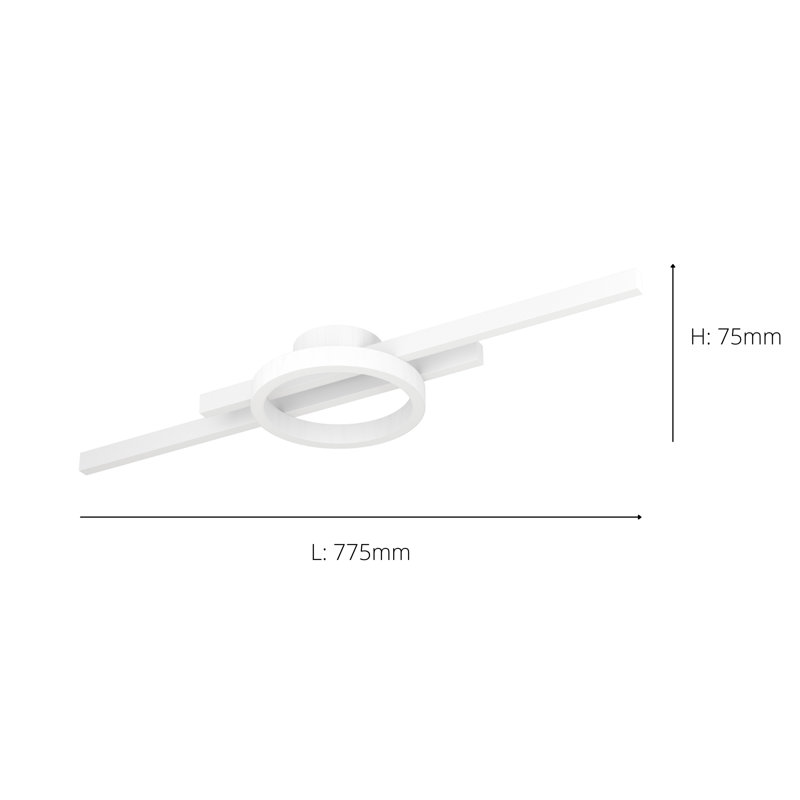 Filion LED Flush Mount, White