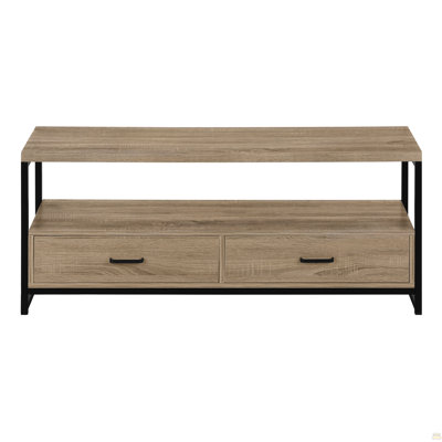 Meuble télé, console de 48 po, meuble multimédia, tiroirs de rangement