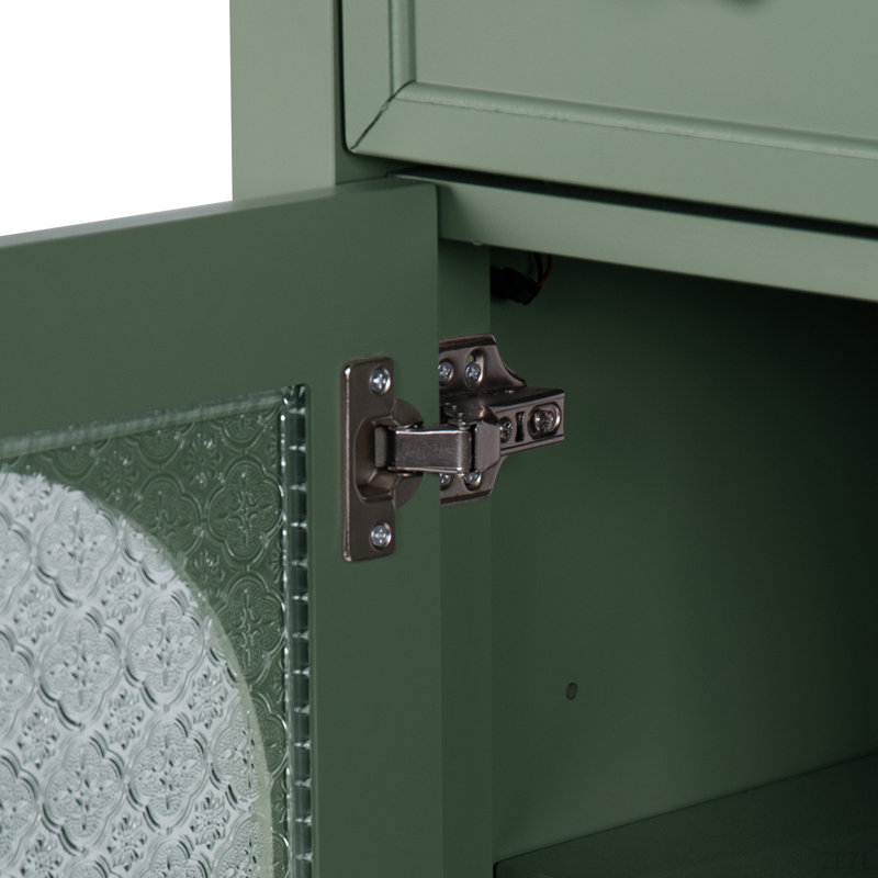 Armoire de salle de bain 35,6 ", seule armoire, Vert