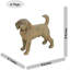 Odessa DOG Standing 34cm Blue Iron Effect-91925179