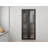 36 in. x 80 in. Full Lite Frosted Glass Black MDF Bi-Fold Door with Hardware Kit and Door Handle-101511999-101511998