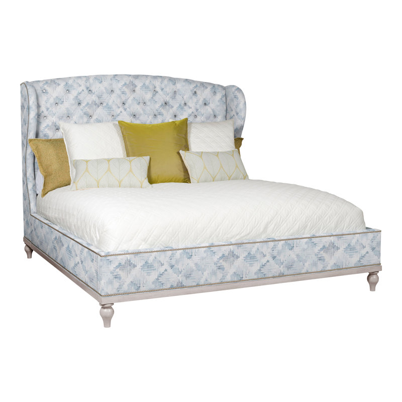 Emma Bed, Yes, Callaloo Cotton, Dove Gray