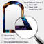 Miroir mural bleu et pruple-841469453