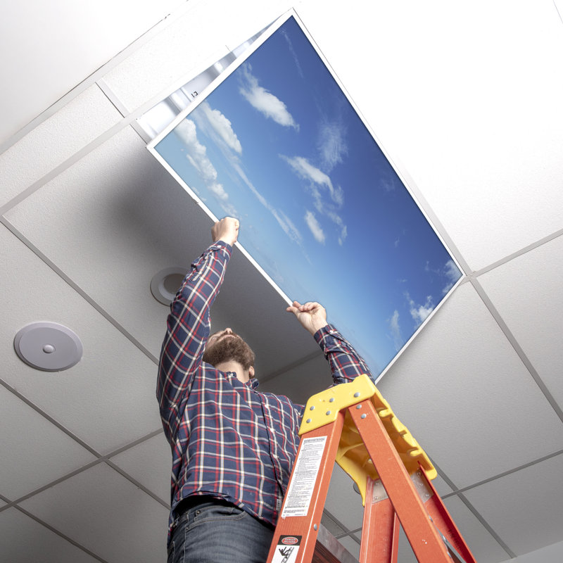 Octo Lights - Fluorescent Light Covers - Flexible Ceiling Light Diffuser Panels - Decorative Clouds - For Classrooms And Offices - 020